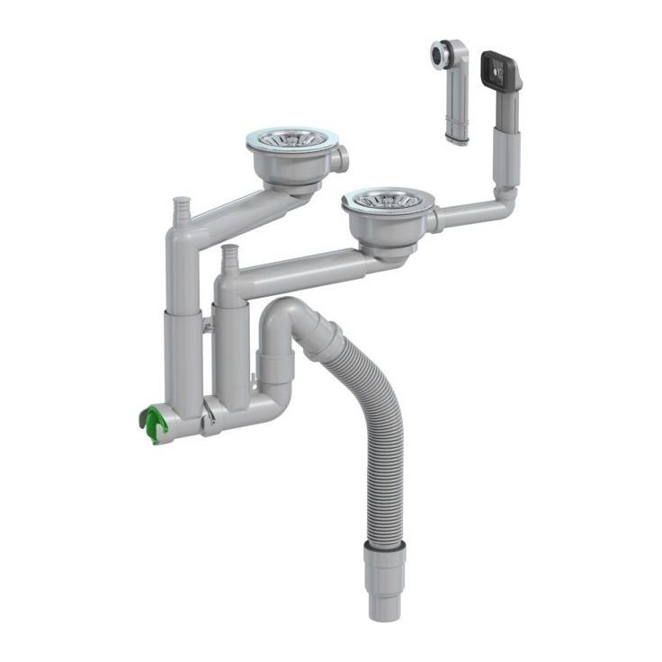 Vesilukko Prevex Smartloc, 2-os, 114mm koripohjaventtiilillä