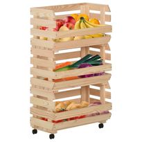 Vihanneskärry täysi mänty, eri kokoja 37-77 cm (11640)