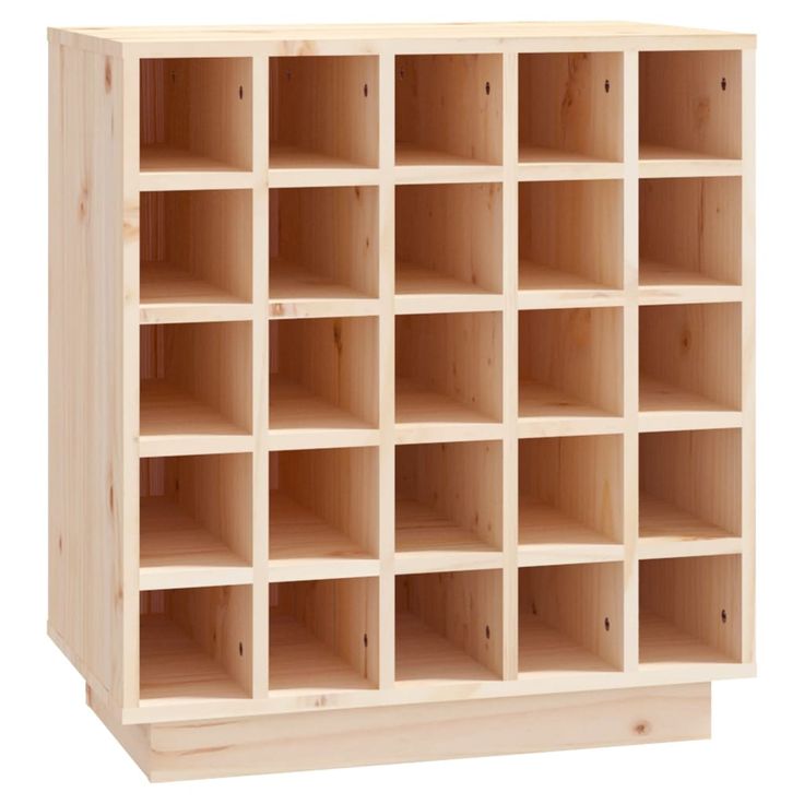 Viinikaappi 55,5x34x61 cm täysi mänty (21527)