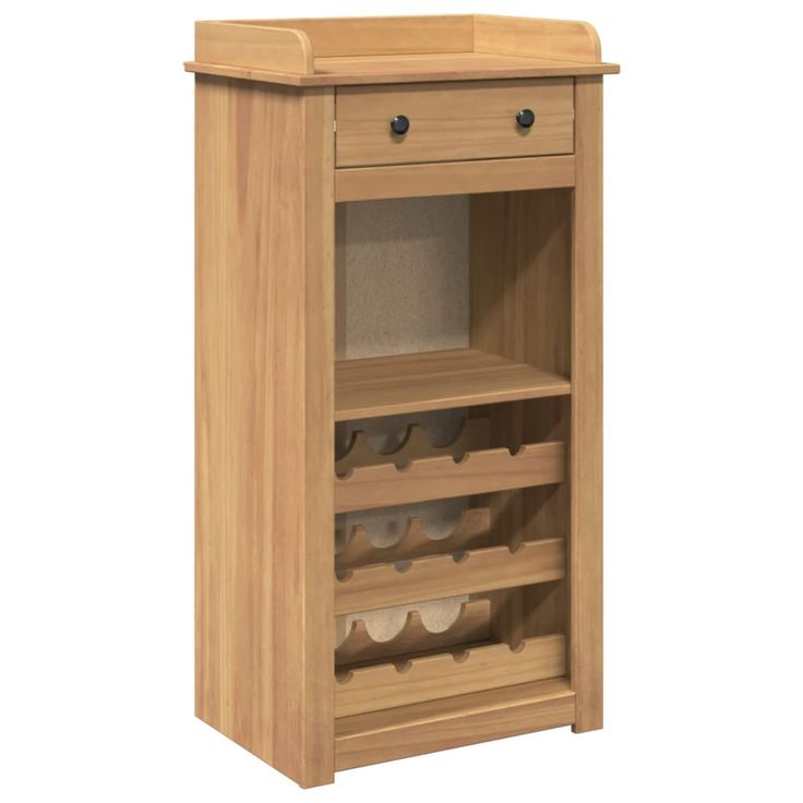 Viinikaappi Panama 57x40x111,5 cm täysi mänty (16390)