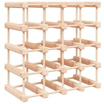 Viinipulloteline 20 pullolle 46,5x23x46,5 cm täysi mänty (53751)