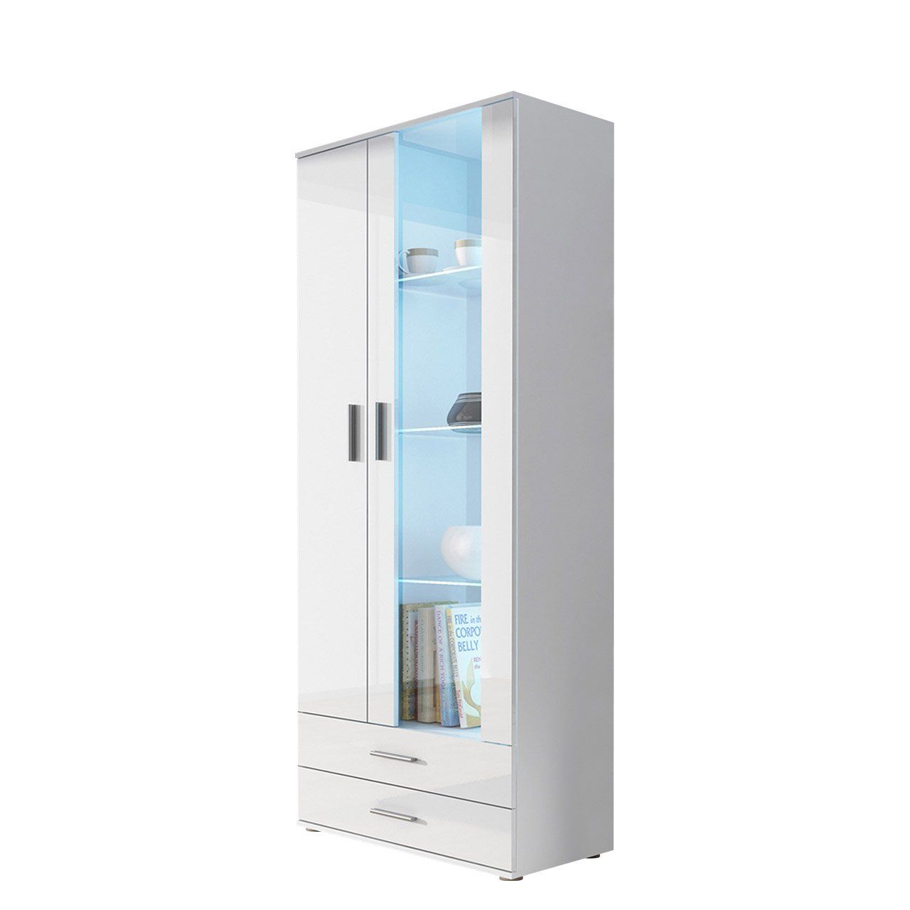 Vitriinikaappi 2D2S SOHO S-6, valkoinen (3359)