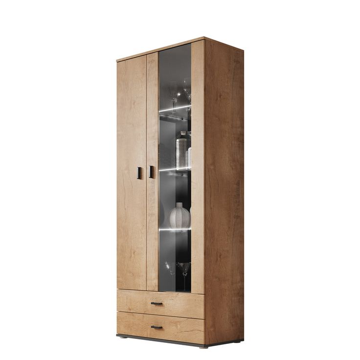 Vitriinikaappi 2D2S SOHO S-6, beige/musta (2774)