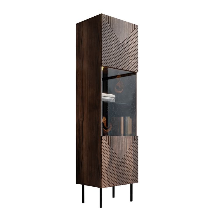 Vitriinikaappi ART DECO, ruskea (2371)