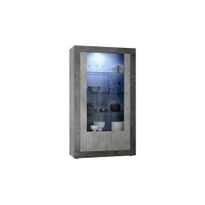 Vitriinikaappi Calpino, 110cm, harmaa (10675)