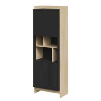 Vitriinikaappi PORTO, beige/musta (6268)