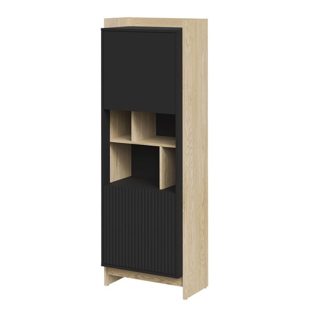 Vitriinikaappi PORTO, beige/musta (6268)
