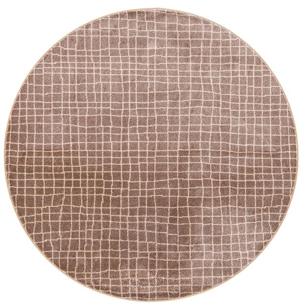 Matto VM Carpet Aari, mittatilaus, pyöreä, ruskea