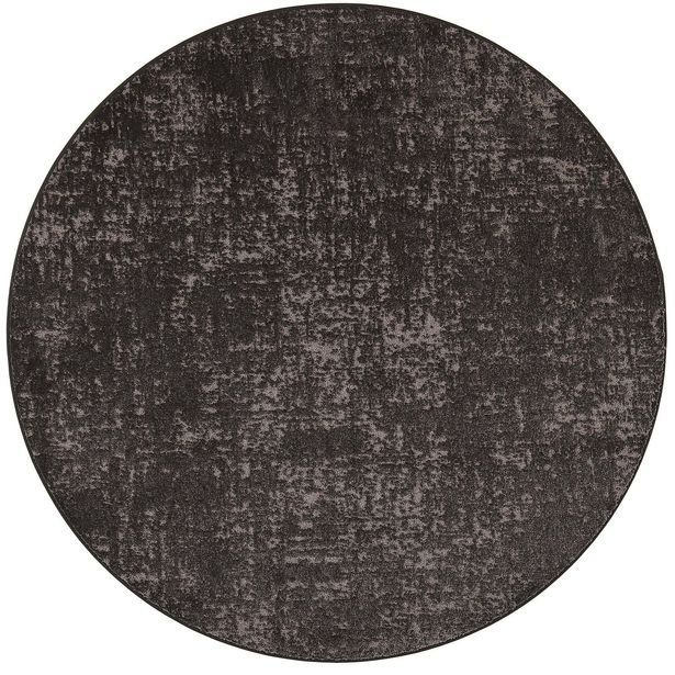 Matto VM Carpet Basaltti, mittatilaus, pyöreä, musta