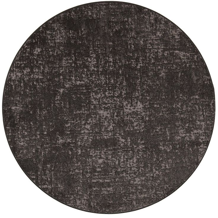 Matto VM Carpet Basaltti, mittatilaus, pyöreä, musta