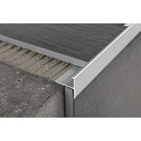 Porraskulmalista Progress Profiles Protermstep ALL, 10mm, 2,7m, anodisoitu alumiini