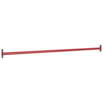 Voimistelutanko, 125cm, teräs, punainen, eri pakkauskokoja