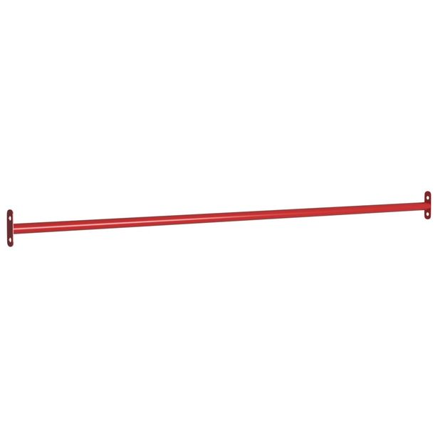 Voimistelutanko, 125cm, teräs, punainen, eri pakkauskokoja