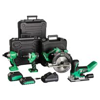 Akkukonesarja Voltgear Plus 20V, 7 osaa, 4.0+2.0Ah akuilla