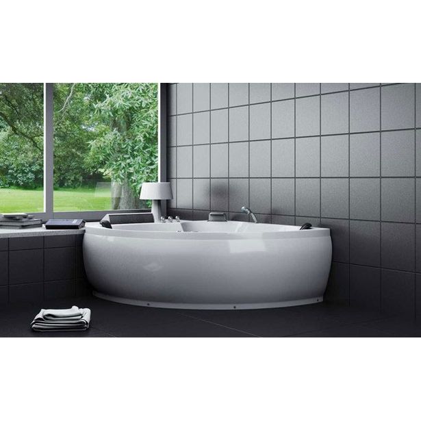 Poreamme Harma White Coral, 1500 x 1500 x 610 mm, valkoinen
