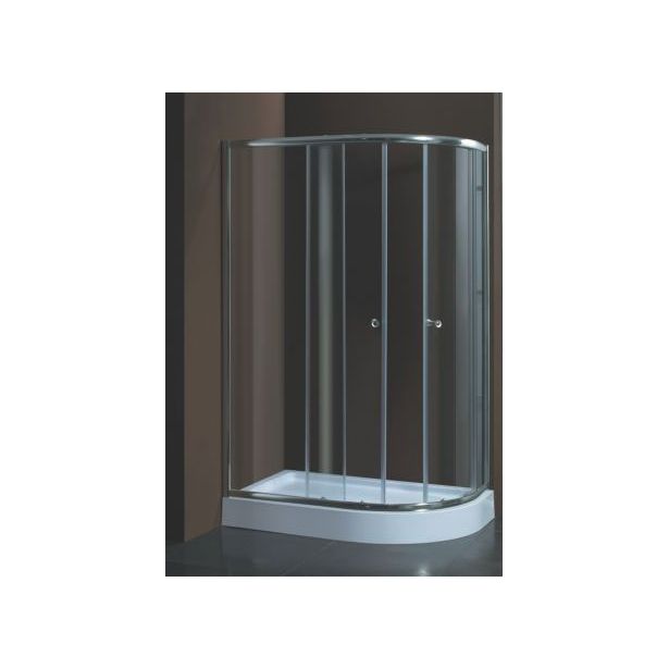 Suihkunurkkaus Harma DN038 + Suihkuallas, 120 x 85 x 195 cm, kirkas lasi