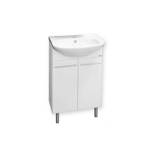Allaskaappi Harma 500 480x289x830 mm, pesualtaalla, valkoinen, Verkkokaupan poistotuote