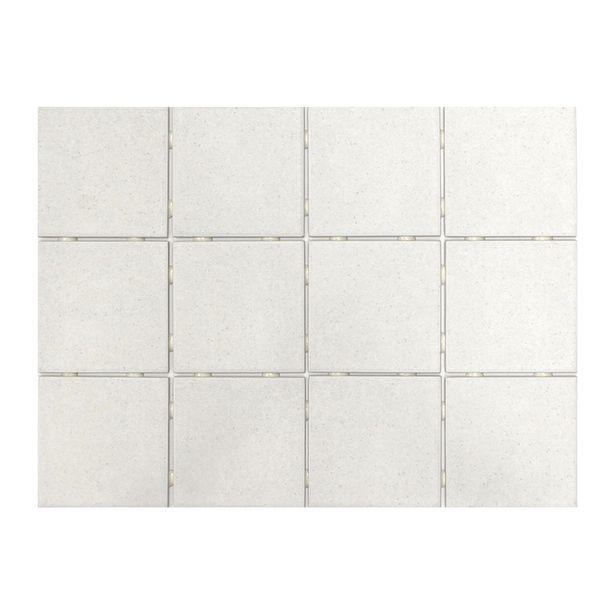 Keraaminen laatta Bien Tundra Dot 10x10, lattialaatta, valkoinen
