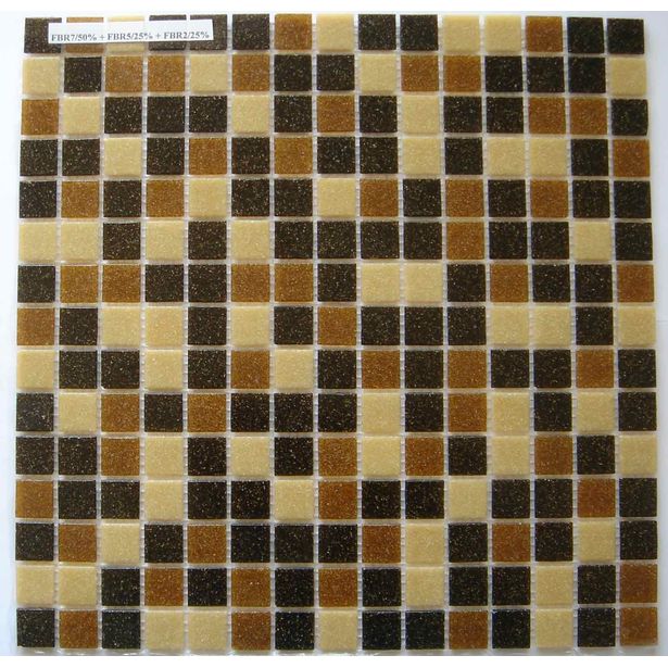 Lasimosaiikki Caramel, 32,7x32,7, seinä-/lattialaatta