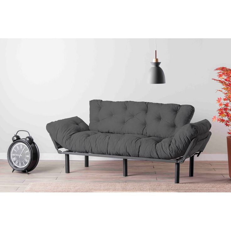 Vuodesohva Linento Furniture Nitta, harmaa, 3-istuttava