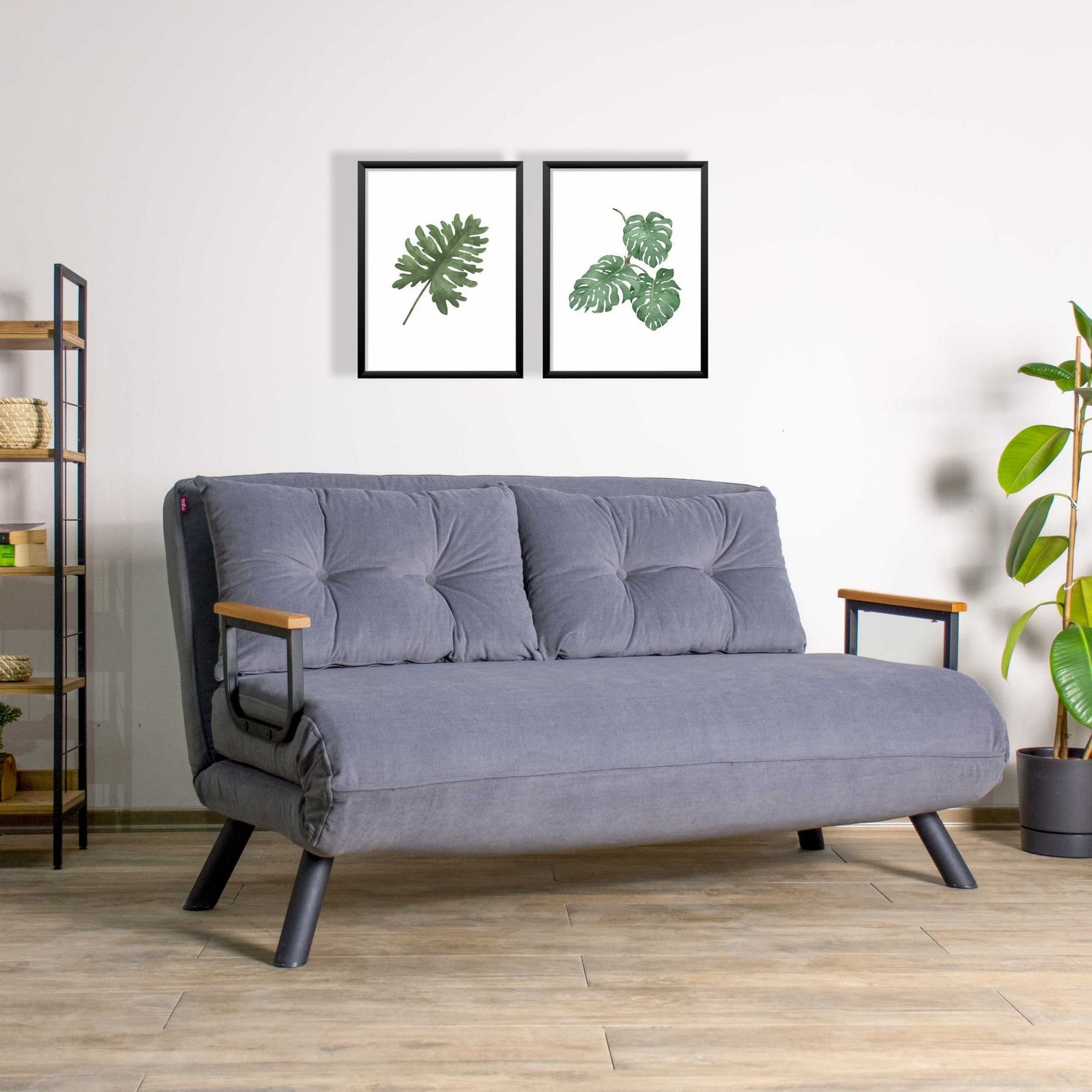 Vuodesohva Linento Furniture Sando 2-istuttava harmaa