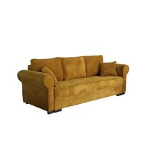 Samettivuodesohva OLIMPIA, 4-istuttava, ruskea (6911), Verkkokaupan poistotuote