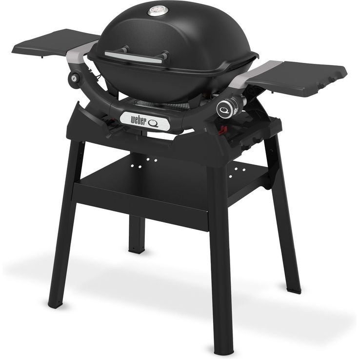 Kaasugrilli Weber Q1200N, 1 poltin, jalustalla, kannettava, musta