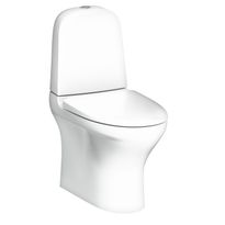 WC-istuin Gustavsberg Estetic, piilotettu S/P-lukko, Hygienic Flush, kaksoishuuhtelu, Soft Close -kannella, C+ liimakiinnitys, mattavalkoinen