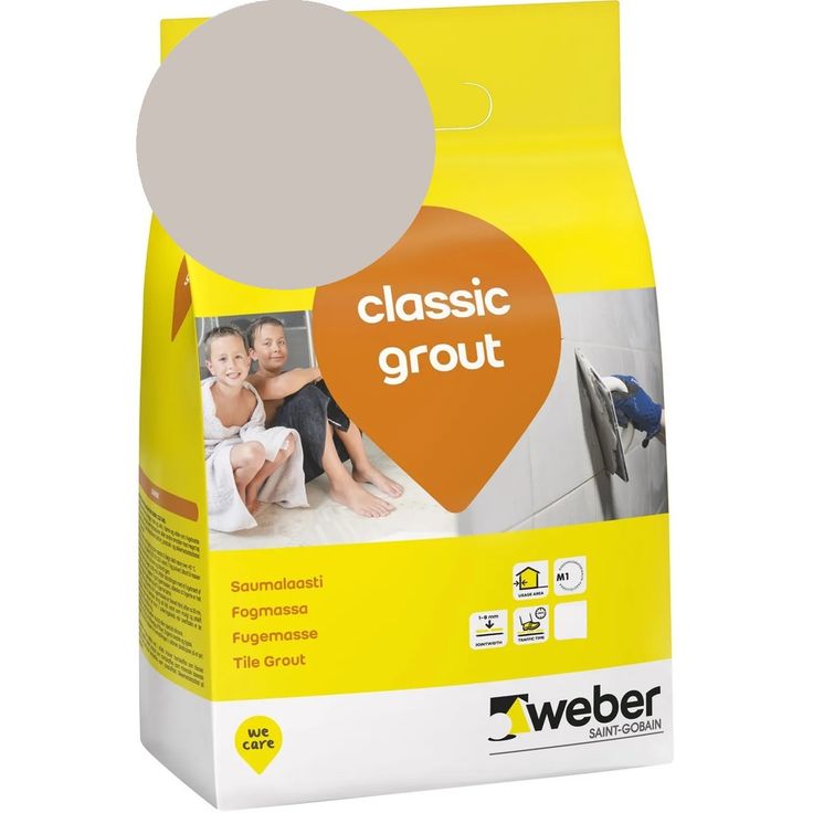 Saumalaasti Weber Classic Grout, 12 Marble, 15 kg