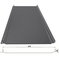 Peltikatto Weckman Progantti Standard, 0.5mm, pystysauma