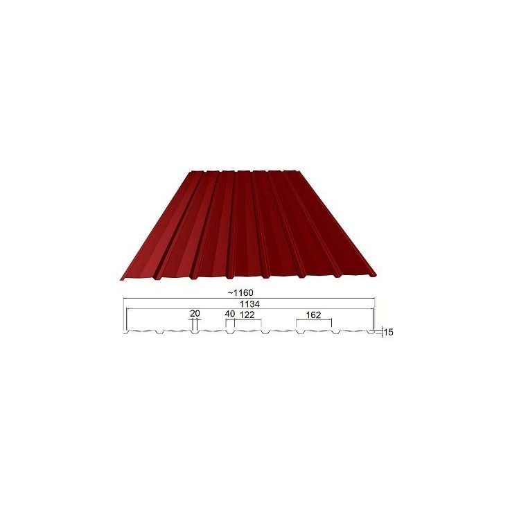 Seinäpelti Weckman Seinälevy W-15-1134 Economy, 0.45mm