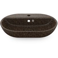 Pesuallas Woodio Soft60 Root, 600x400mm, hanareikä, tummanruskea, Verkkokaupan poistotuote