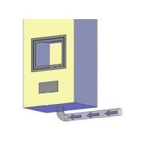 Korvausilmajärjestelmä tulisijaan