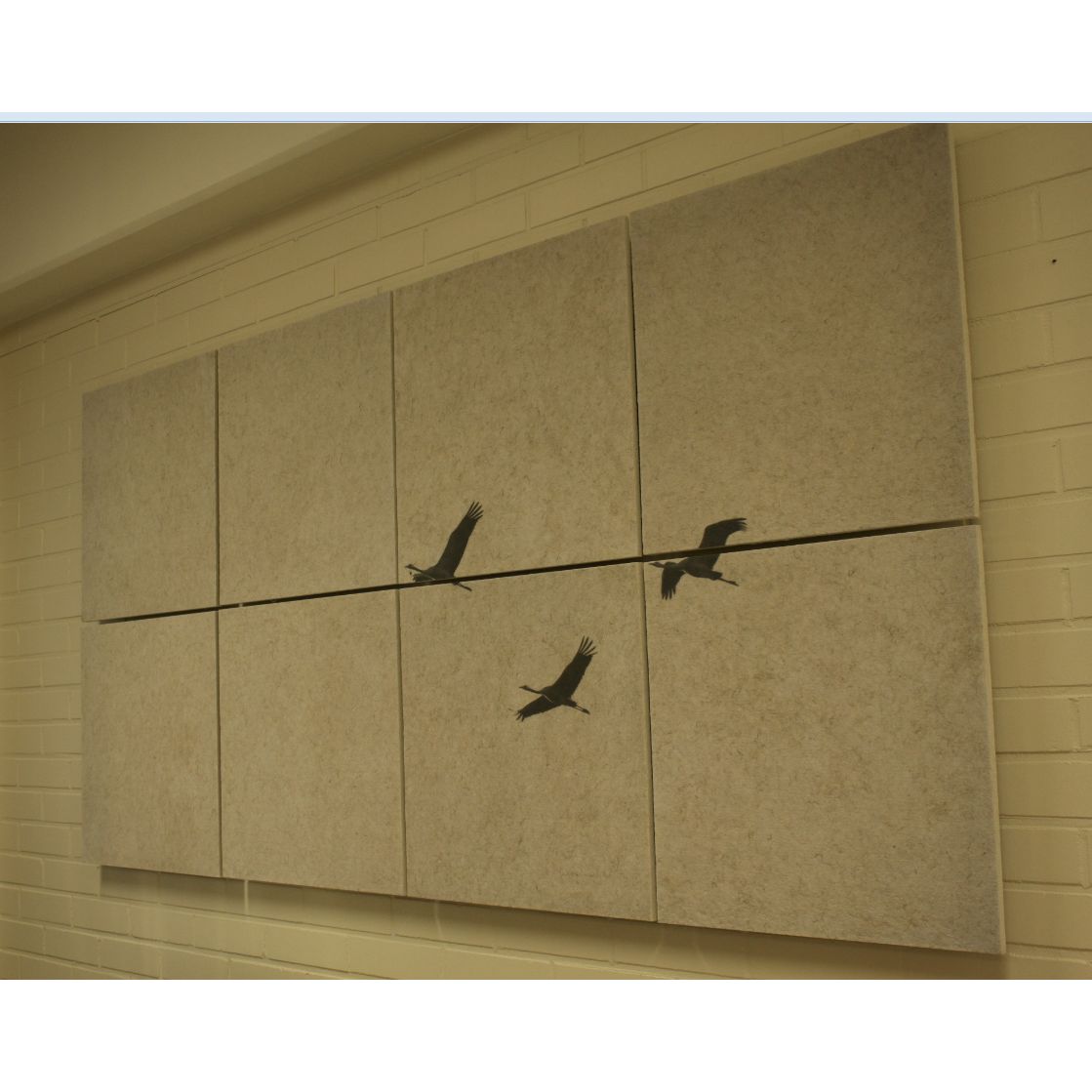 Akustiikkataulu Yeseco Quiet, 320x160cm, kollaasi 8kpl 80x80cm, eri kuvia (myös omalla kuvalla)
