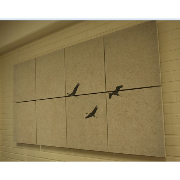 Akustiikkataulu Yeseco Quiet, 320x160cm, kollaasi 8kpl 80x80cm, eri kuvia (myös omalla kuvalla)