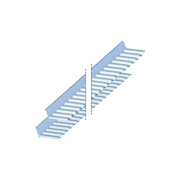 Yläliitäntäprofiili Keraplast Trapetsi PC prof. 76/18 mm, 2280 mm, kirkas