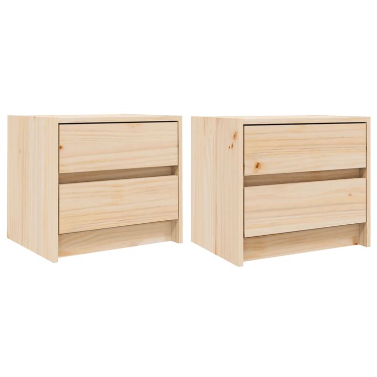 Yöpöydät 2 kpl 40x31x35,5 cm täysi mänty (36136)