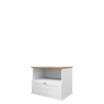 Yöpöytä GACORIS, valkoinen/beige (7148)