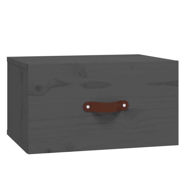 Yöpöytä seinäkiinnityksellä harmaa 40x29,5x22 cm (20990)