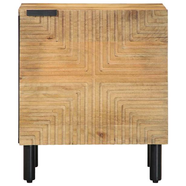 Yöpöytäkaapit 2 kpl Ruskea 40x33x46 cm Massiivipuu Mango (17717)