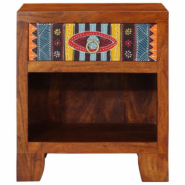 yöpöytäkaappi 2 kpl 40x35x45 cm massiivipuu akaasia (16490)