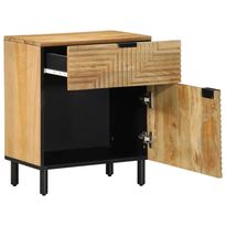 Yöpöytäkaappi Ruskea 50x33x60 cm Massiivipuu Mango (17728)