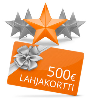 Tee tuotearvostelu ja voit voittaa 500 € lahjakortin