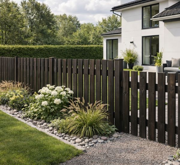 Näkösuoja-aita Miljöökoriste – AI-havainnekuva