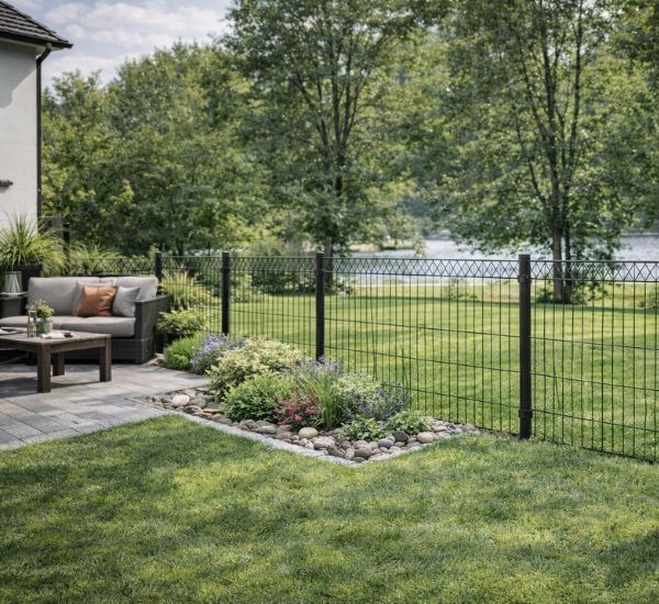 Paneeliaitasetti Hortus metalliaita – AI-havainnekuva