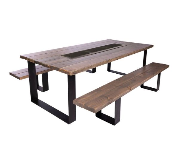 Iso penkki grillipöydälle SocialBBQ leveys 228 cm