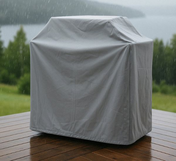 Grilli suojapeitteen alla