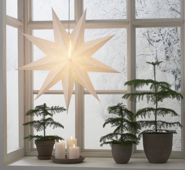 Paperitähti Star Trading Lysa, valkoinen