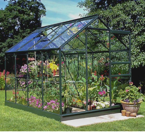 Halls 5,2 m² kasvihuone lasilla