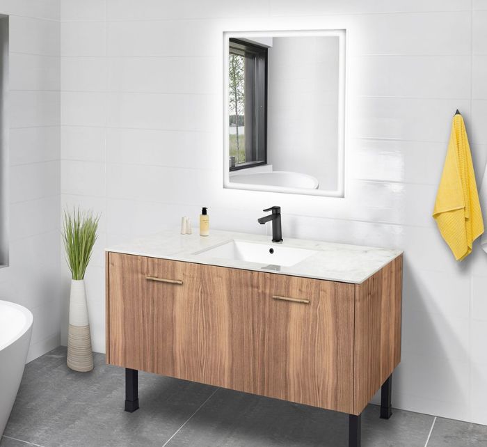 Savo iLED Quadra valopeili huurtumaton IP44 60 x 80 cm